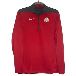 Ohio State Buckeyes Nike Dri Fit 1/4 Zip Graphic Pullover Men's Small